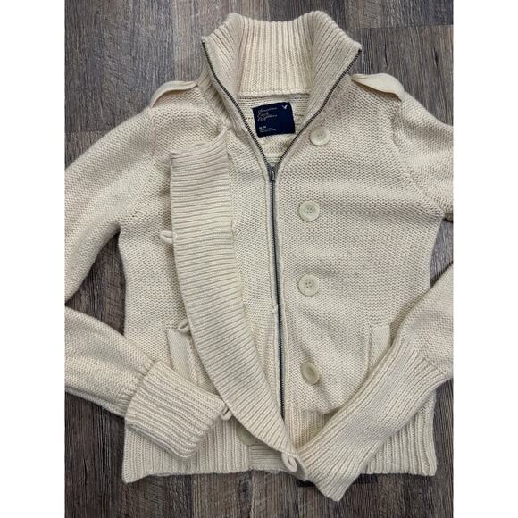Vintage American Eagle Outfitters Knit Cardigan Sweater Med - Picture 4 of 7